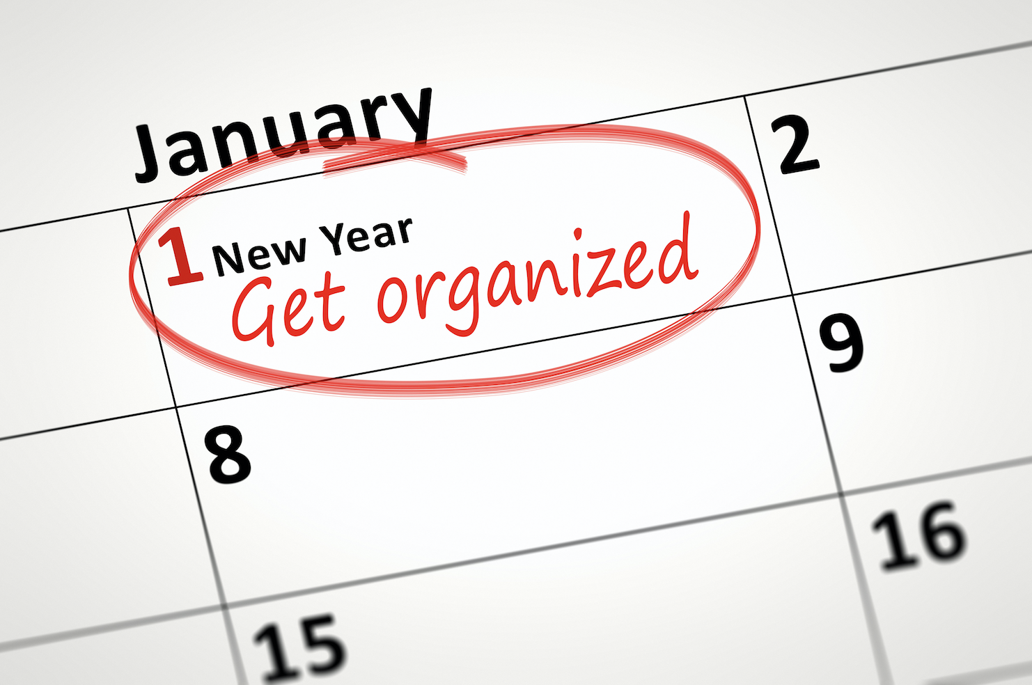 Trying to get organized for the new year? Here are some tips from CarolinaRES in Greenville, SC